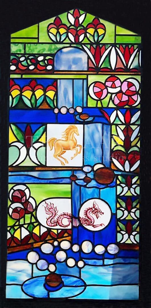 stained-glass-art_chinese-zodiac_abstract_stained-glass-window_residential_gallery-page_terhaarglass.com